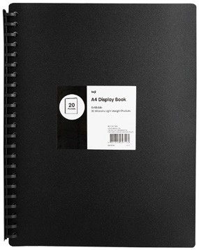 Keji A4 Display Book - Black