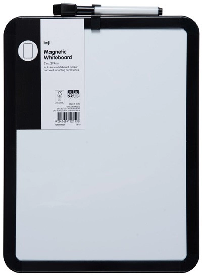 Keji Mini Whiteboard Black