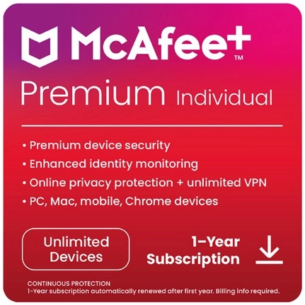 McAfee+ Premium Unlimited Device - ESD