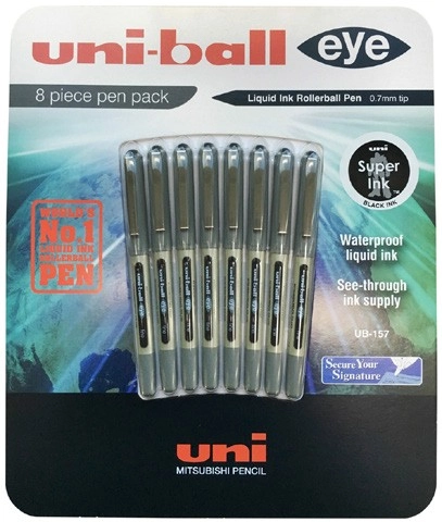 Uni-Ball Eye Fine Rollerball Pens 8 Pack