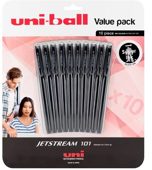 Uni-Ball Jetstream 101 Rollerball Pens 10 Pack