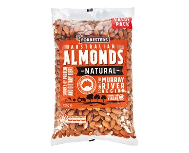 Forresters Natural Almonds 1.2kg