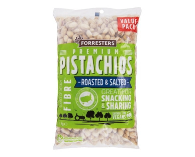 Forresters Roasted & Salted Pistachios 1kg