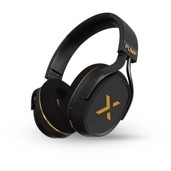 BlueAnt PumpX Gym ANC Over-Ear Headphones (Black/Gold)