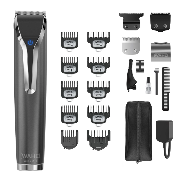 Wahl Waterproof Lithium-Ion Stainless Steel Grooming Kit (Slate)