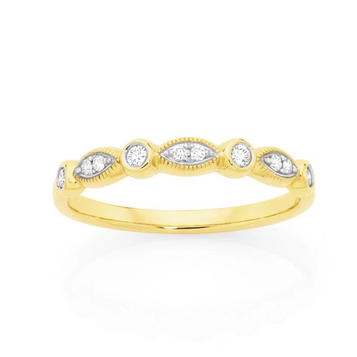 9ct Gold Diamond Anniversary Band