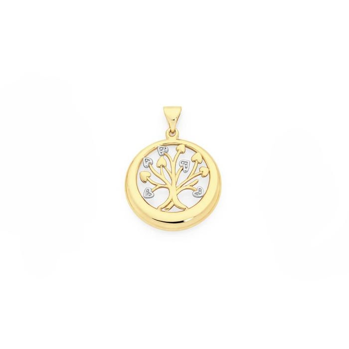 9ct Gold Diamond Tree of Life Pendant