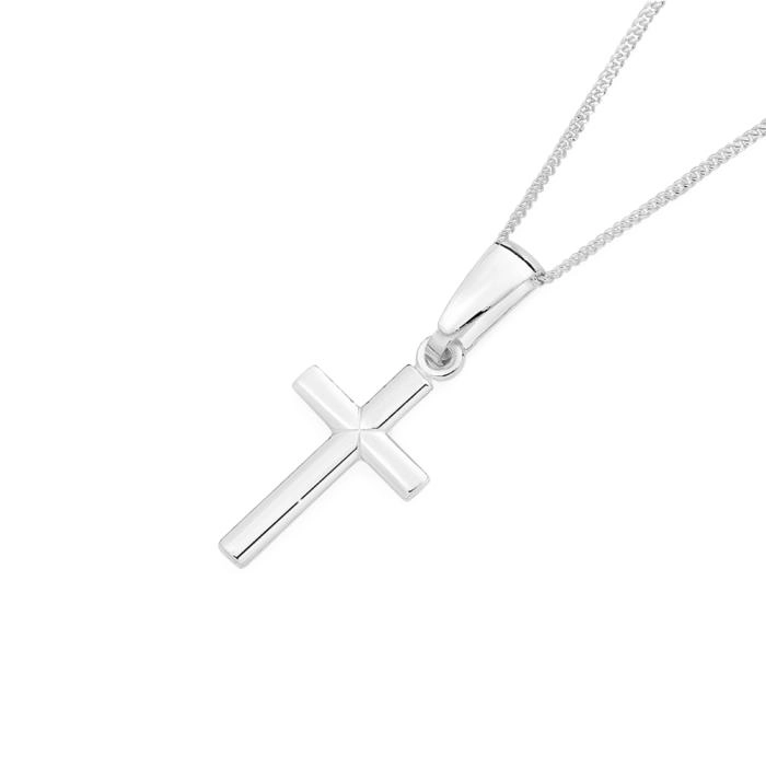 Sterling Silver 16mm Cross Pendant