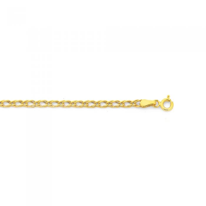 9ct Gold 19cm Ribbon Bracelet