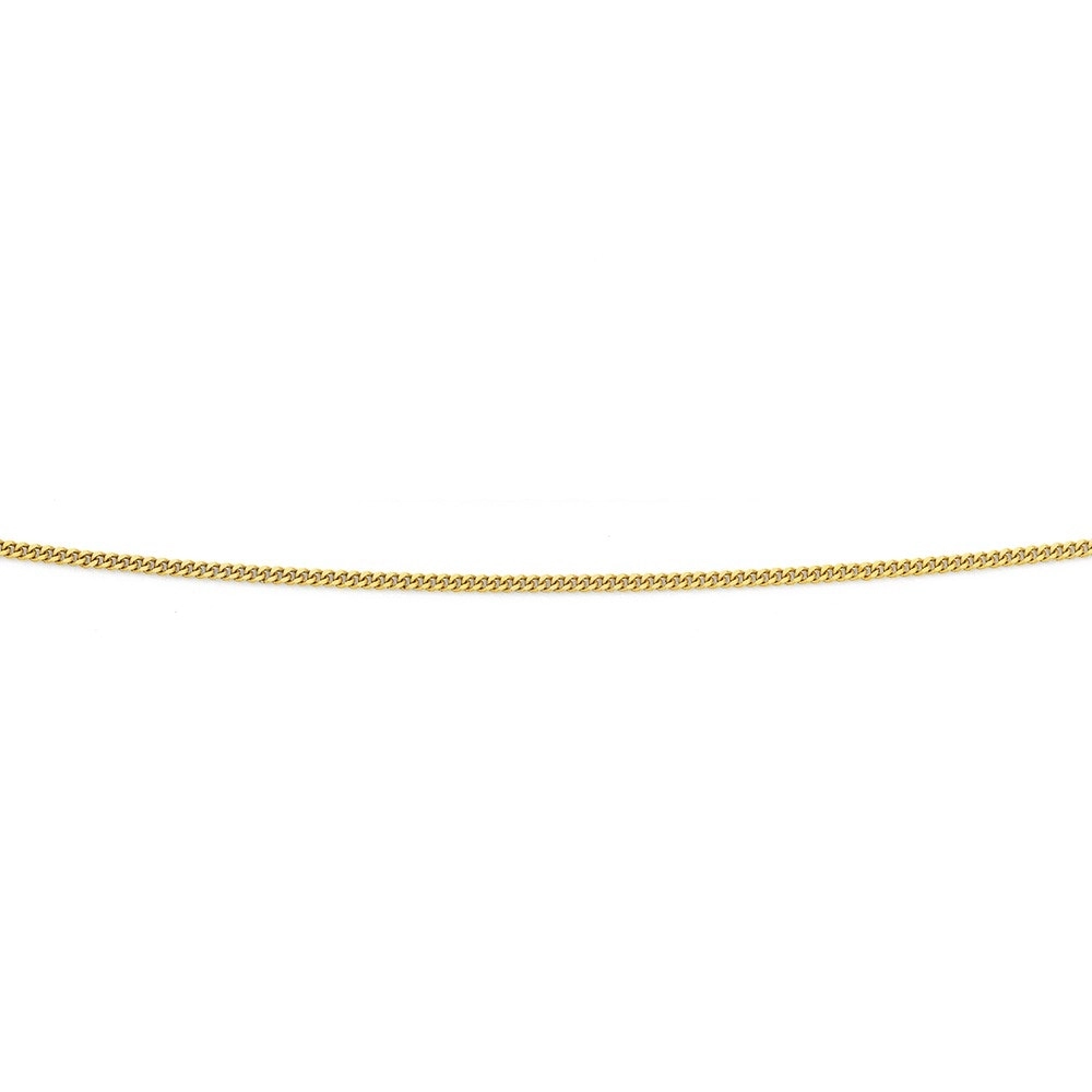 9ct Gold 35cm Solid Curb Chain