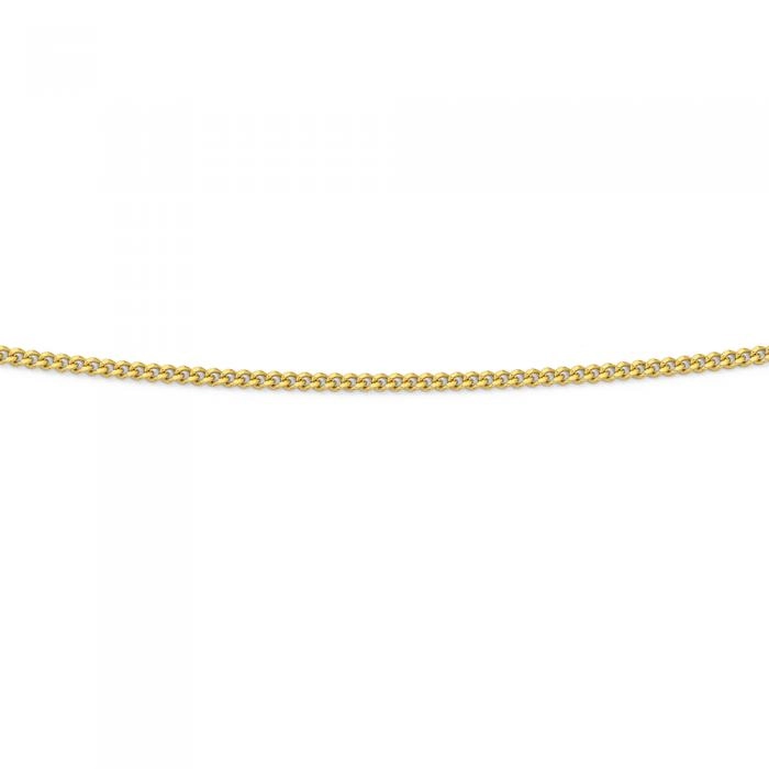 9ct Gold 45cm Solid Curb Chain