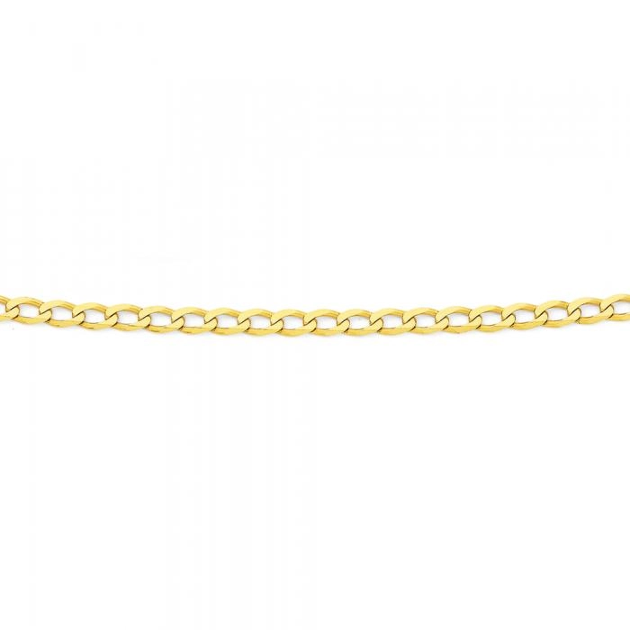 9ct Gold 45cm Solid Curb Chain