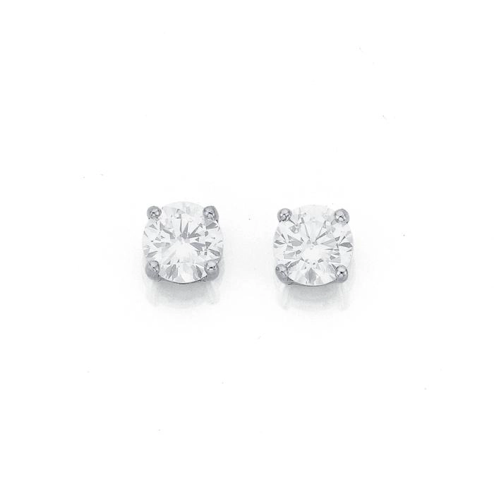 9ct Gold Cubic Zirconia Stud Earrings