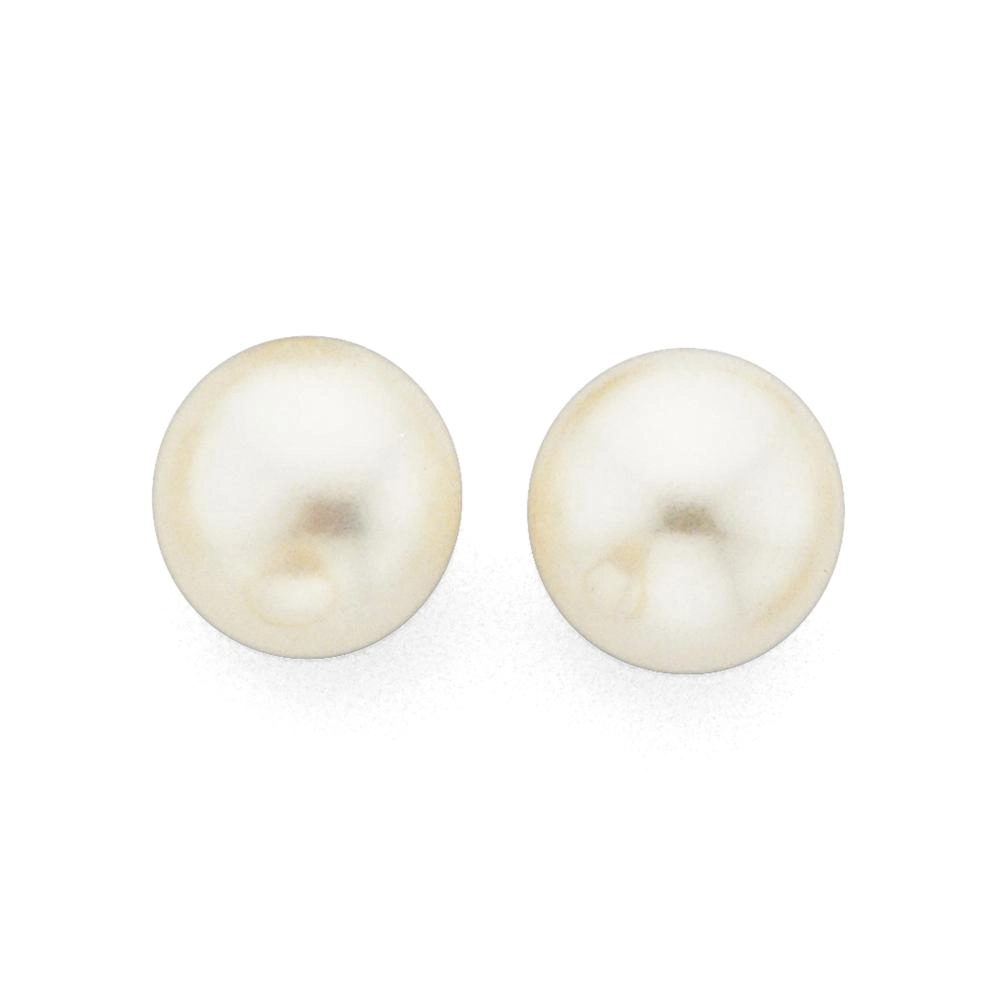 9ct Gold Cultured Fresh Water Pearl Stud Earrings