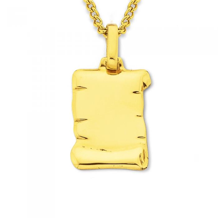 9ct Gold Scroll Pendant