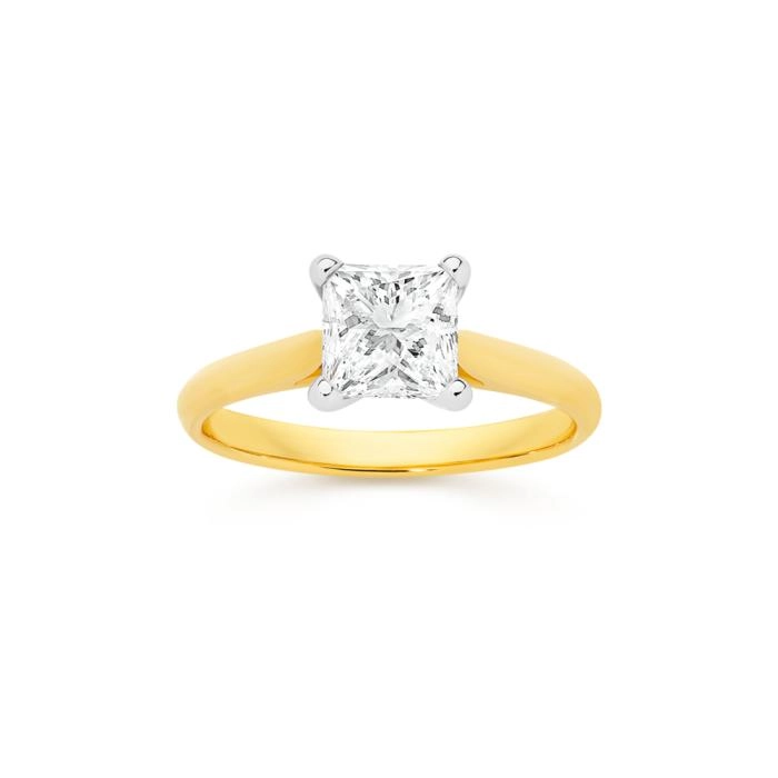 Alora 14ct Gold 1.50 Carat Lab Grown Diamond Solitaire Ring