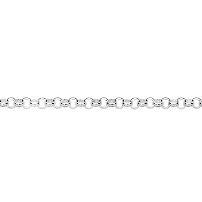 Sterling Silver 19cm Round Belcher Bracelet