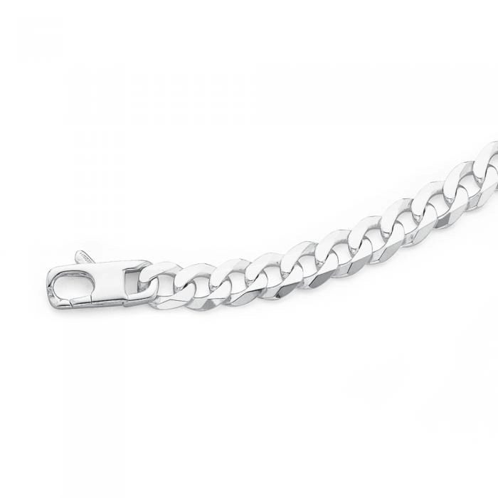 Sterling Silver 21cm Cuban Curb Gents Bracelet