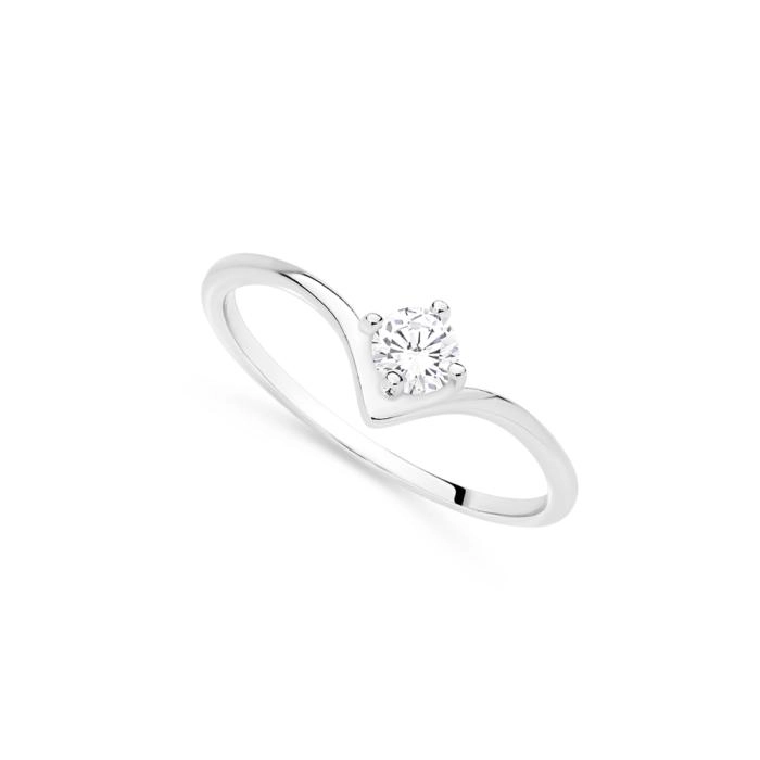 Sterling Silver & Cubic Zirconia Ring