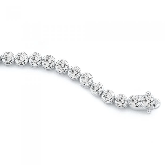 Sterling Silver Cubic Zirconia Tennis Bracelet