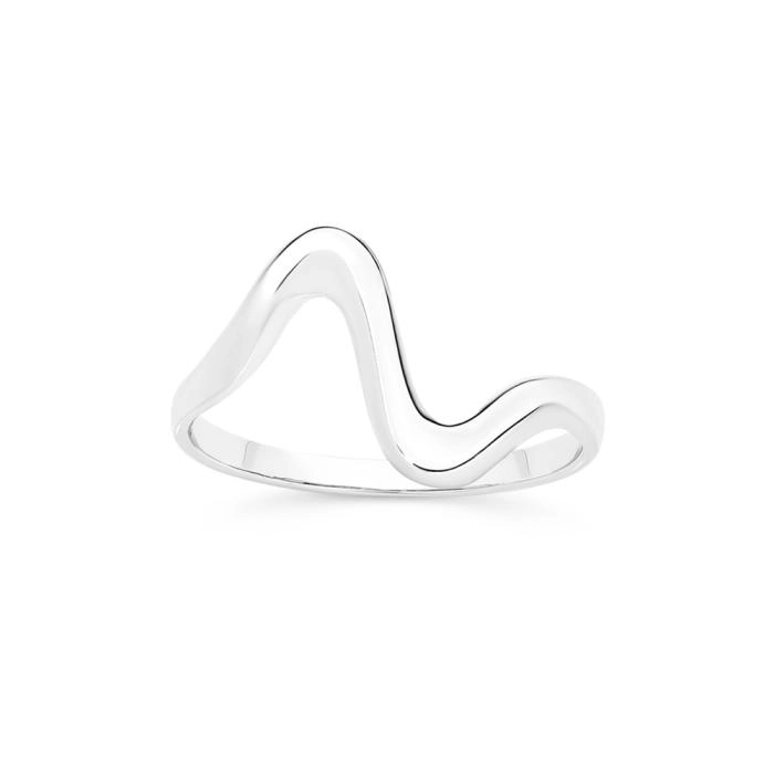 Sterling Silver Fine Squiggle Ring