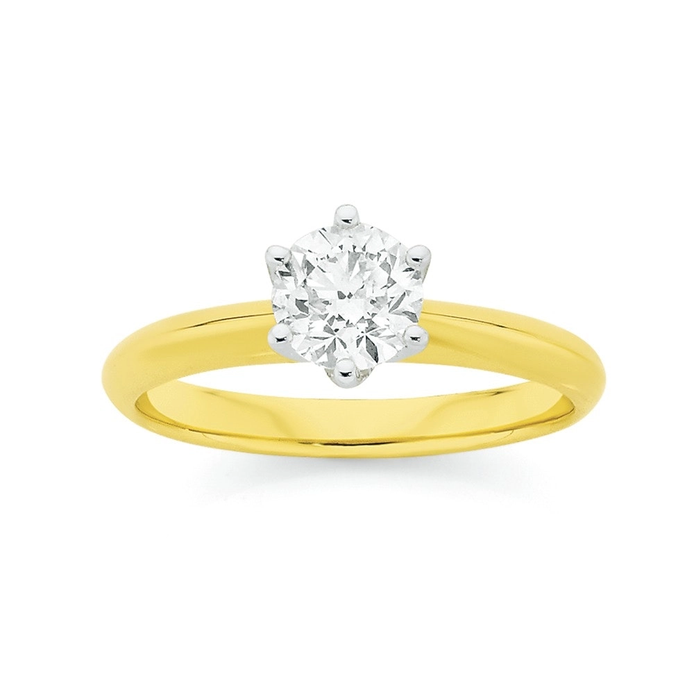 18ct Gold Diamond Solitaire Ring