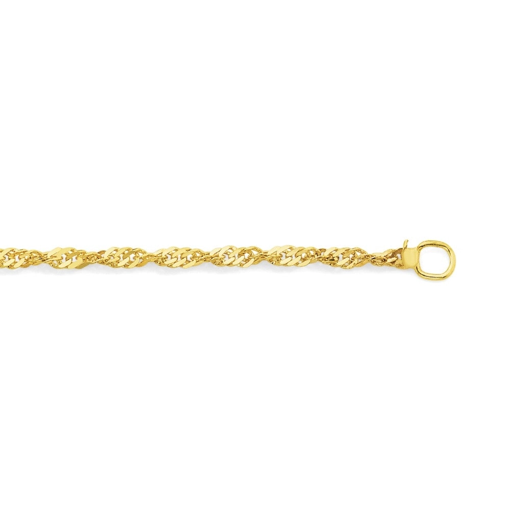 9ct Gold 45cm Solid Singapore Chain