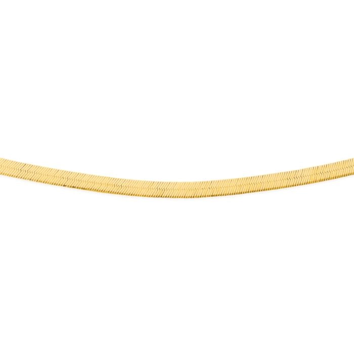 9ct Gold 50cm Solid Herringbone Chain