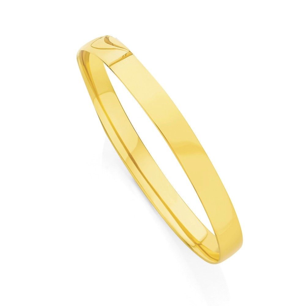 9ct Gold 65mm Solid Bangle