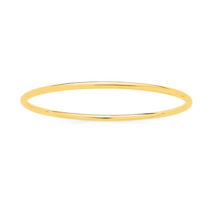 9ct Gold 65mm Solid Golf Bangle