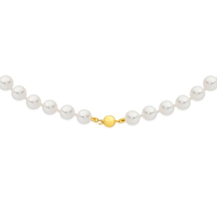 9ct Gold Cultured Freshwater Pearl Necklace