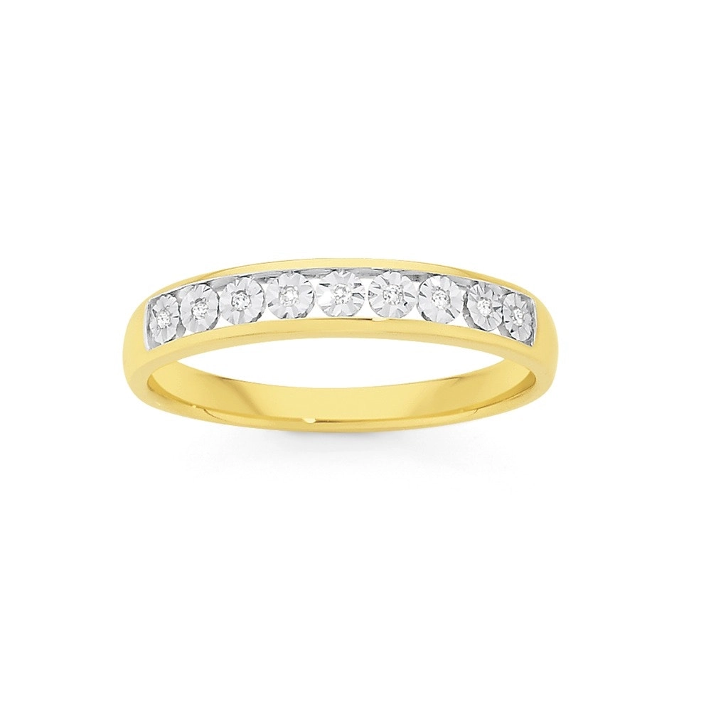 9ct Gold Diamond Anniversary Band