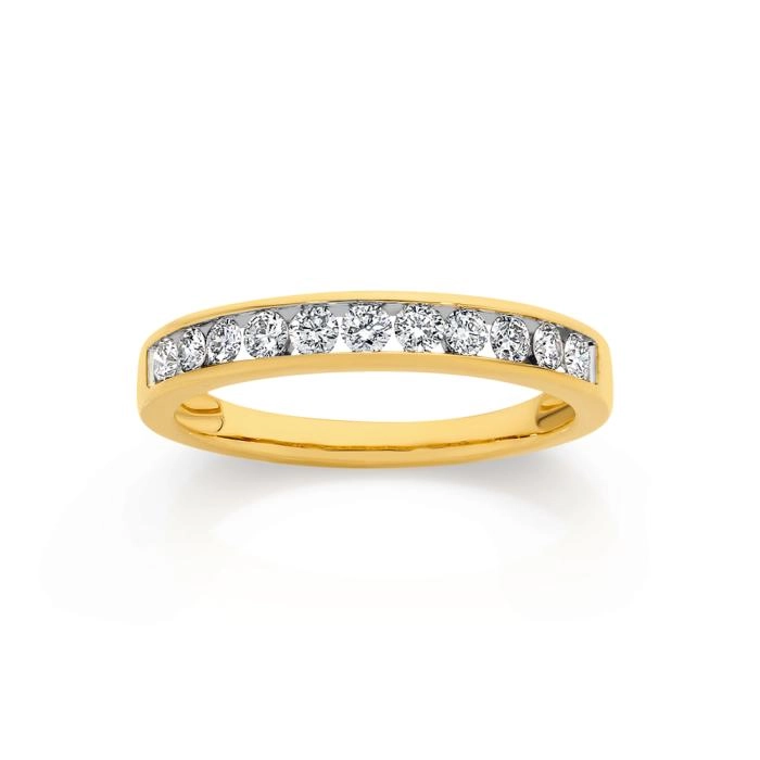 9ct Gold Diamond Anniversary Band