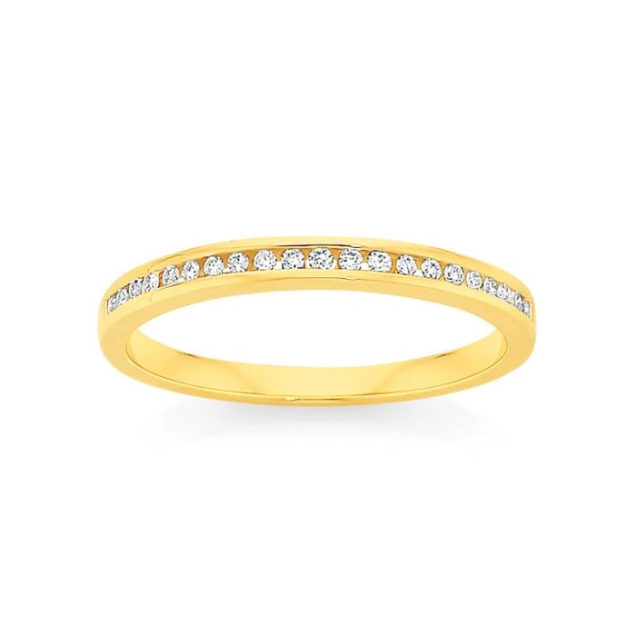 9ct Gold Diamond Band