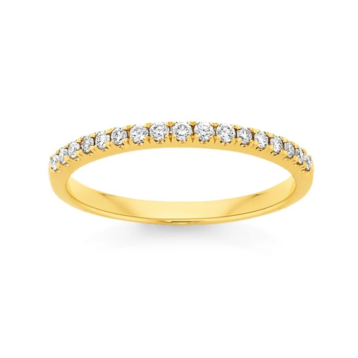 9ct Gold Diamond Band