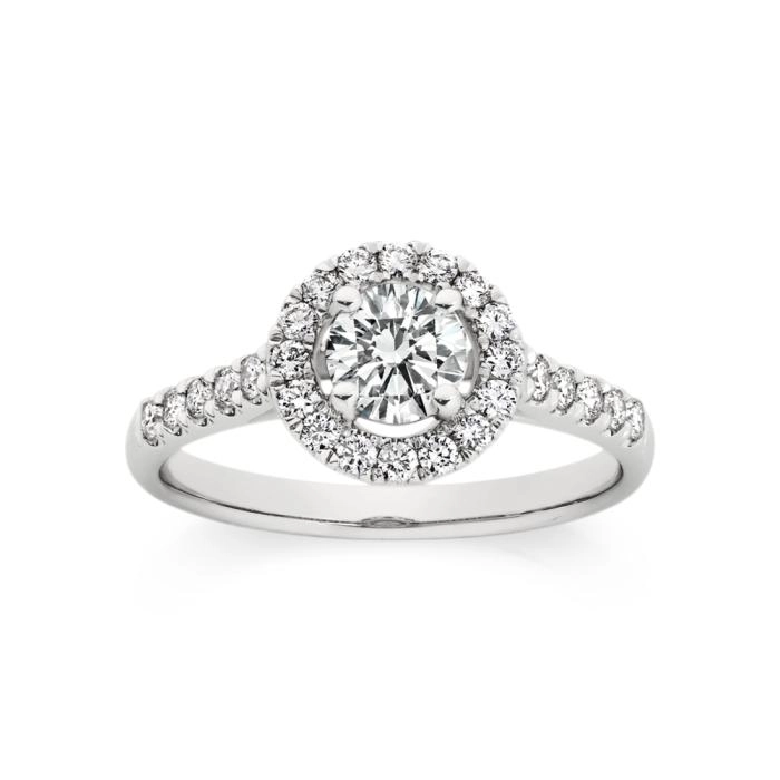 Alora 14ct White Gold 1 Carat TW Lab Grown Diamond Ring