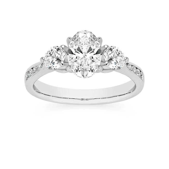 Alora 14ct White Gold 1.65 Carats TW Lab Grown Diamond Ring