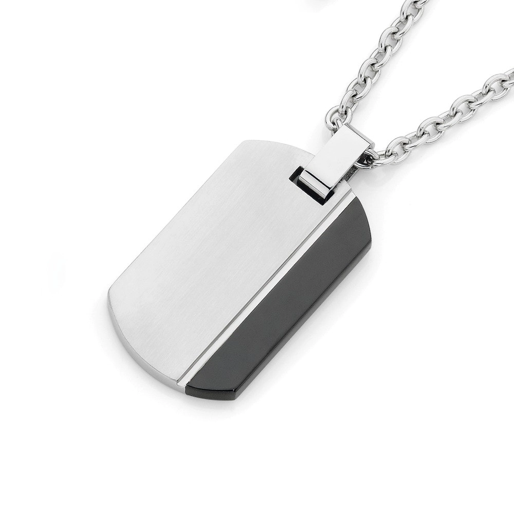 M+Y Stainless Steel Dogtag Gents Pendant