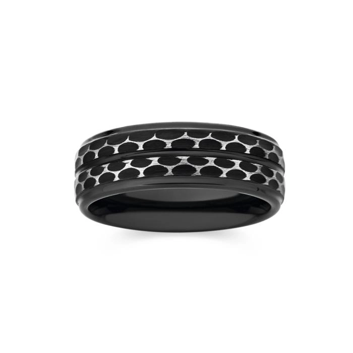 M+Y Tungsten Carbide Gents Ring