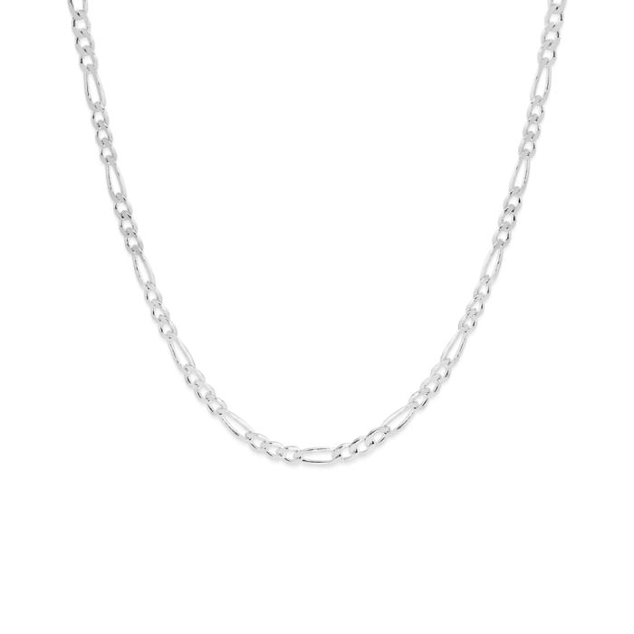 Sterling Silver 50cm 3+1 Figaro Chain