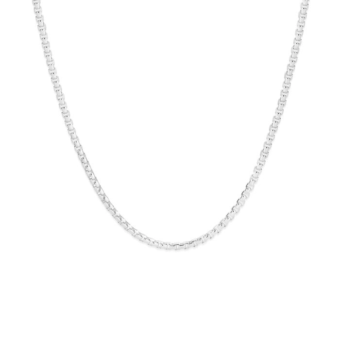 Sterling Silver 50cm Smooth Octagonal Box Chain