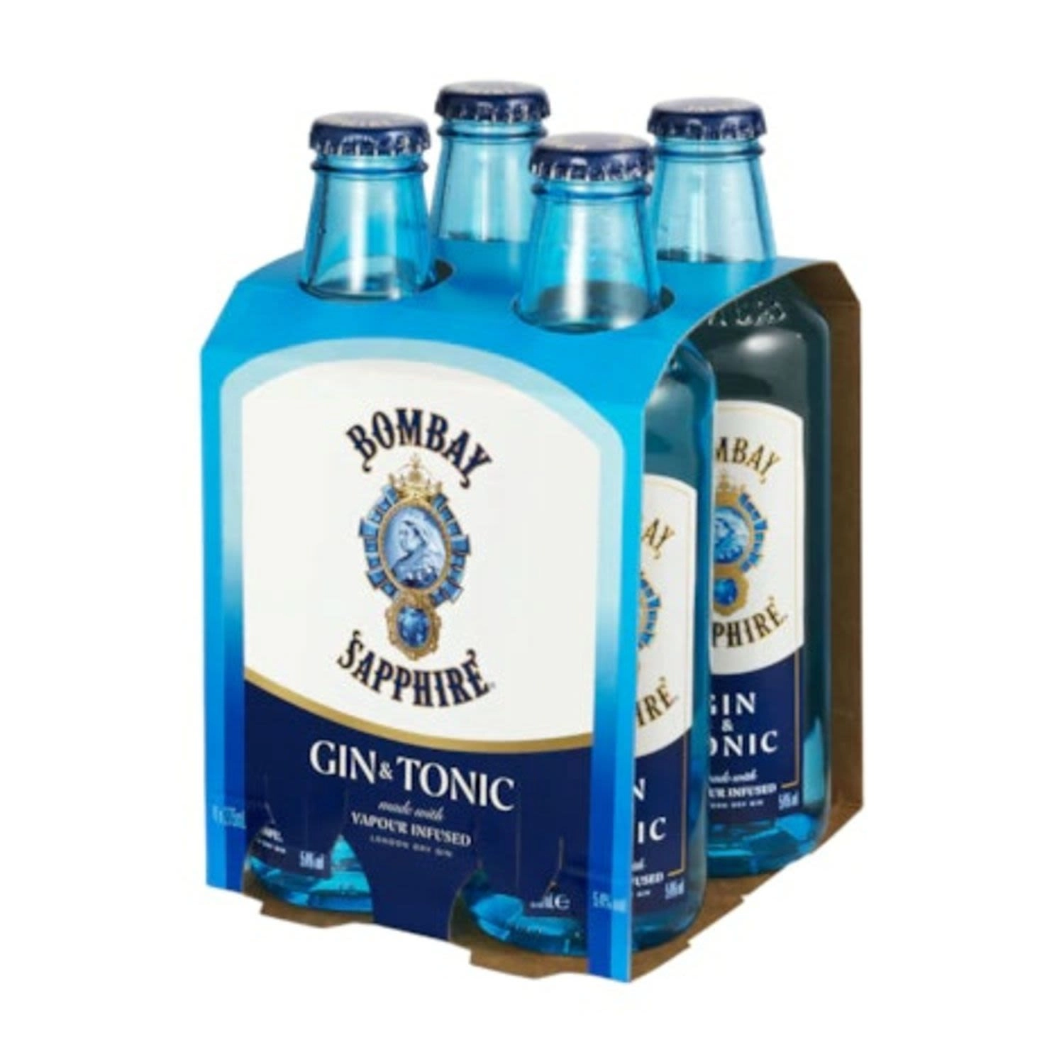 Bombay Sapphire Gin & Tonic 5.4% Premix Bottles 275ml