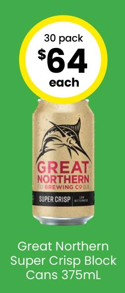 Great Northern Super Crisp Block Cans 375ml