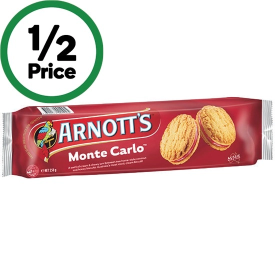 Arnott’s Cream Biscuits 200-250g