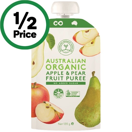 Australian Organic Apple Puree 120g