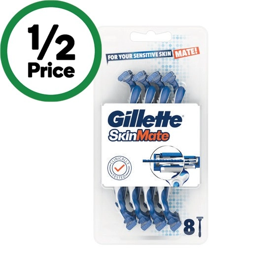 Gillette SkinMate Disposable Razors Pk 8