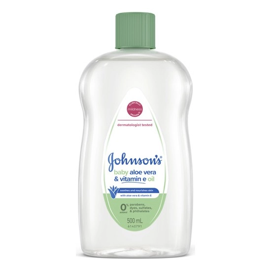 Johnson’s Aloe Vera & Vitamin E Baby Oil 500ml