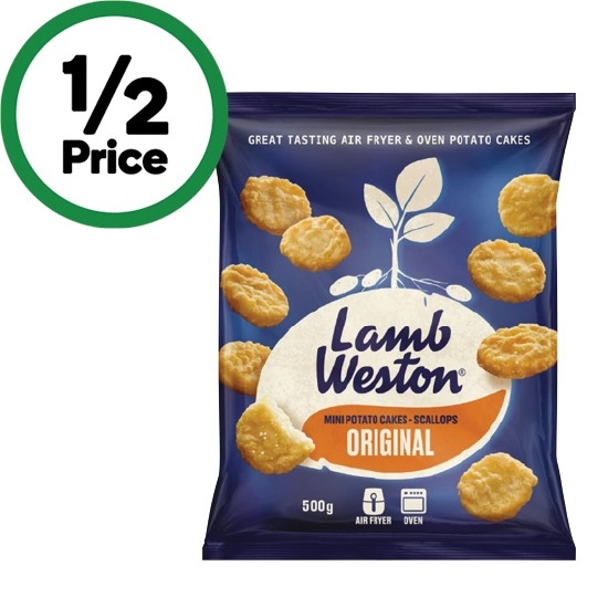 Lamb Weston Mini Potato Cakes-Scallops 500g – From the Freezer