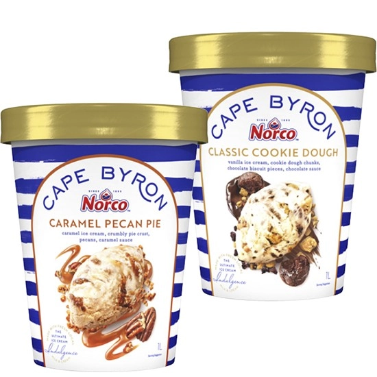 Norco Cape Byron Ice Cream Tub Varieties 1 Litre