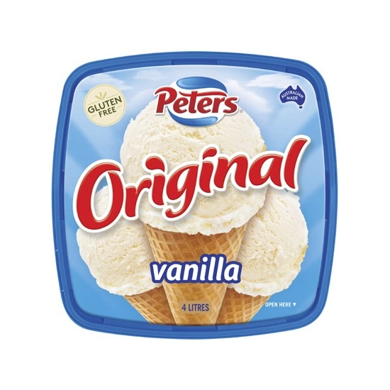 Peters Original Ice Cream Tubs 4 Litre